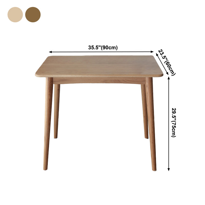 Collezione per sala da pranzo in legno in legno massiccio contemporaneo con 4 piedi