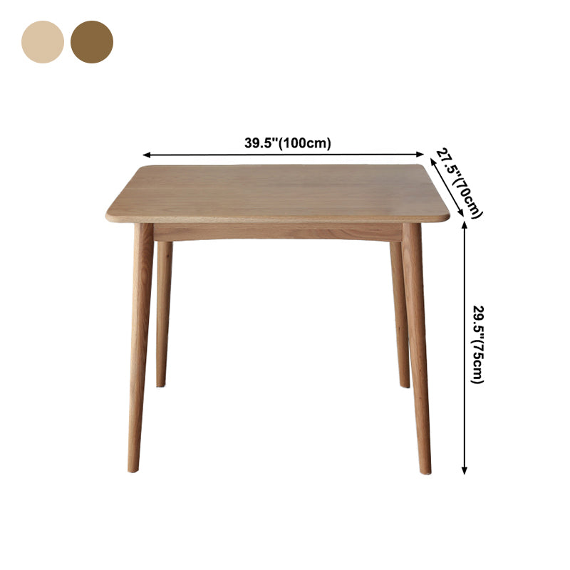 Collezione per sala da pranzo in legno in legno massiccio contemporaneo con 4 piedi