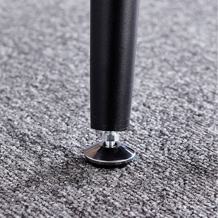Industrial Sintered Stone Esstisch 4 Beine Metallic Basis Rechtecktisch für Zuhause