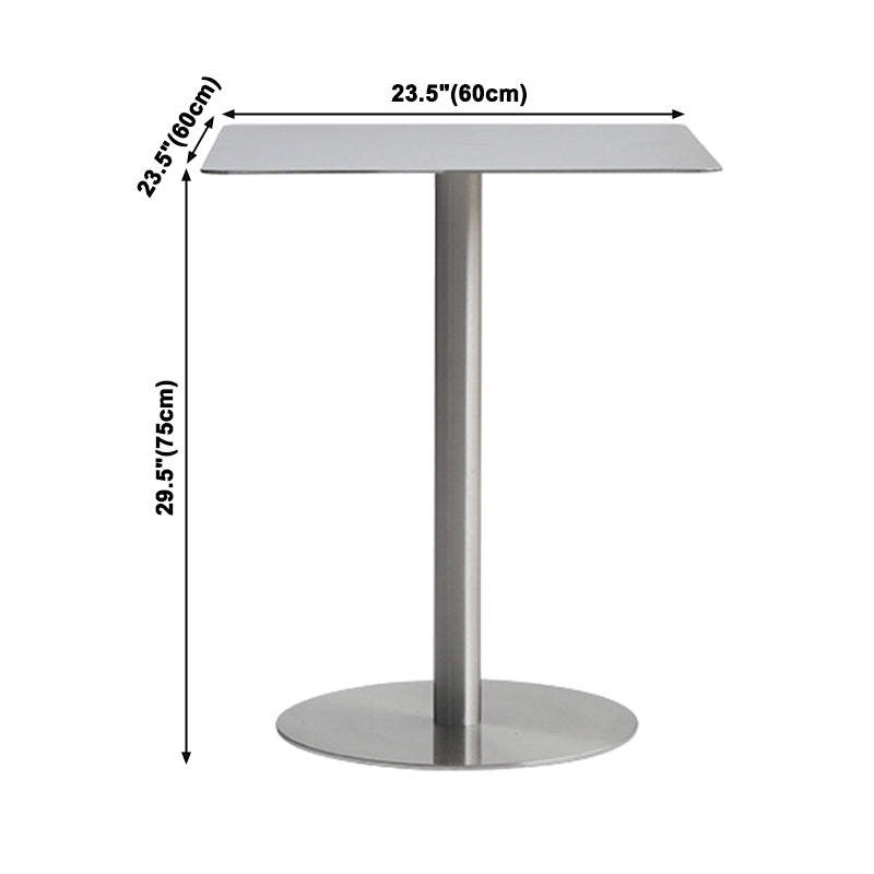 Metal Industrial Dining Table Stainless Steel Table for Kitchen and Dining Room