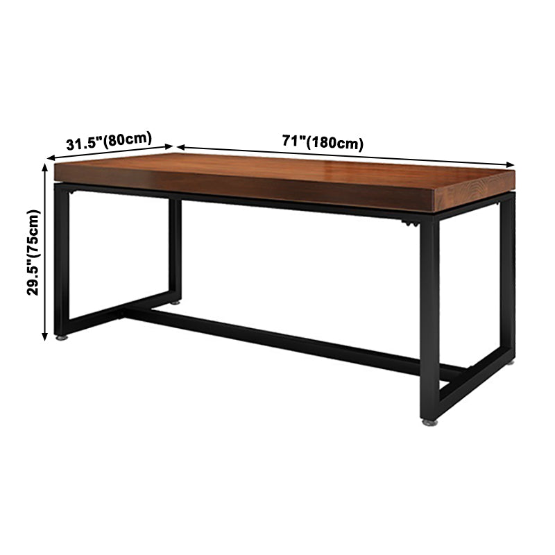 Industrieller Esszimmertisch Kiefer Massivholz Tisch mit Trestle Basis für das Abendessen in der Küche zu Hause