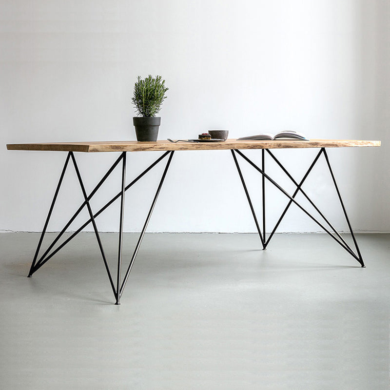 Traditional Luxury Rectangle Dining Site Table Solid Wood Dining Room Home Furniture