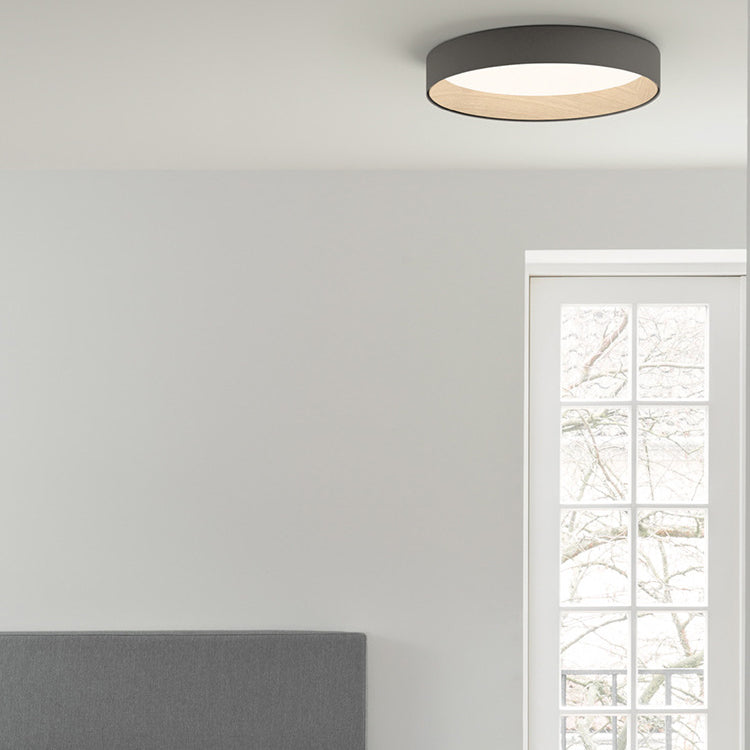 Soporte empotrado LED circular acrílico en luz de techo interior de aluminio de estilo conciso moderno