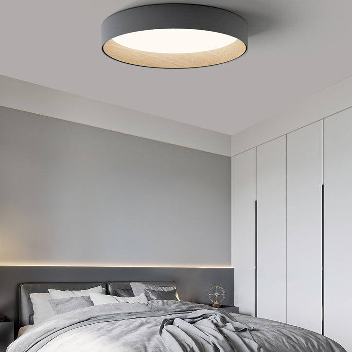Soporte empotrado LED circular acrílico en luz de techo interior de aluminio de estilo conciso moderno