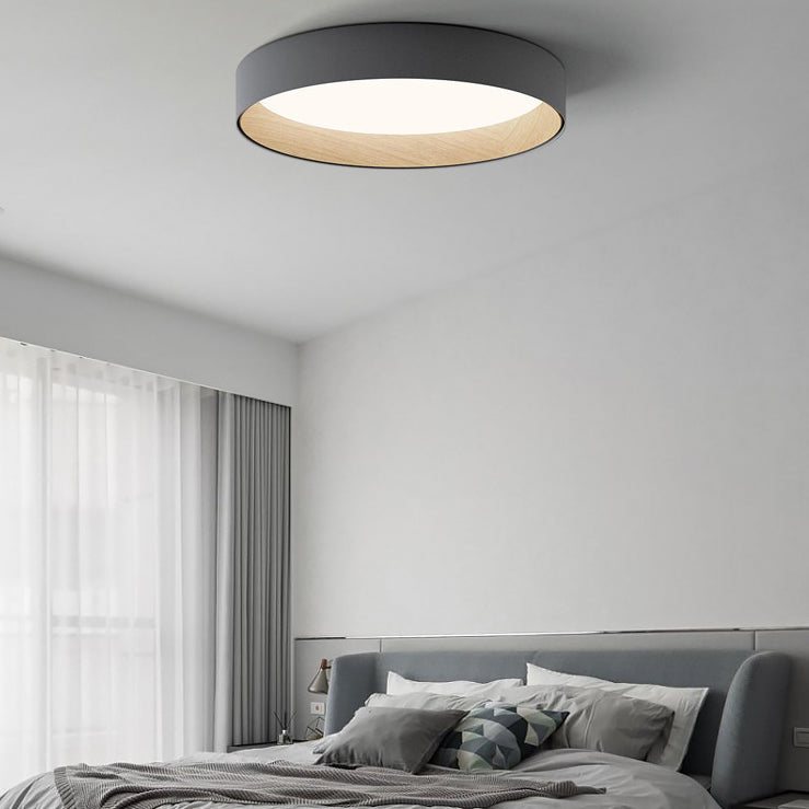 Soporte empotrado LED circular acrílico en luz de techo interior de aluminio de estilo conciso moderno