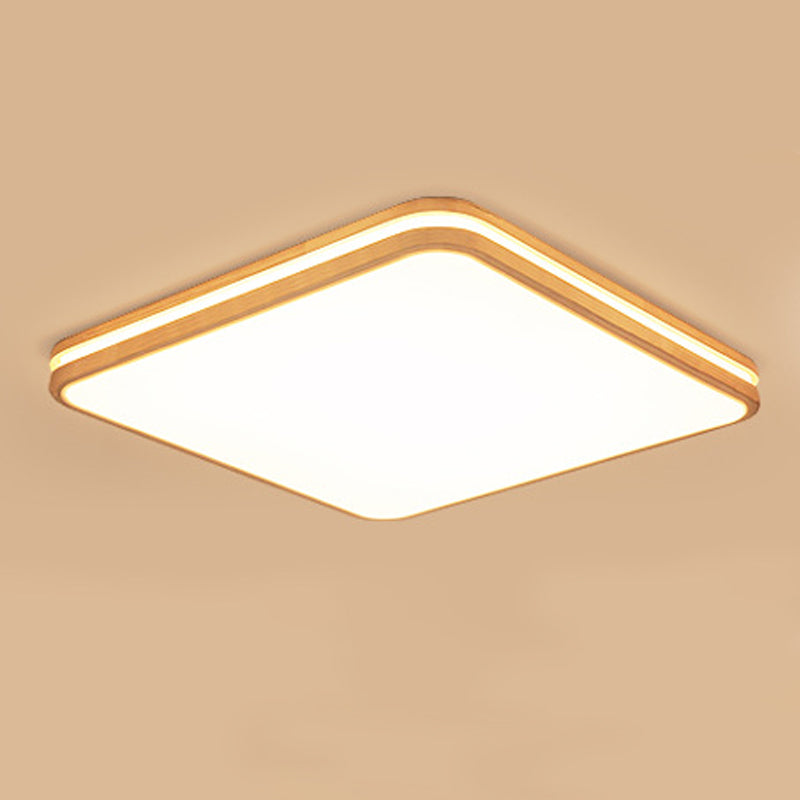 Lampada da soffitto a LED a forma geometrica Moderna in legno 1 luce da incasso per corridoio sala da pranzo
