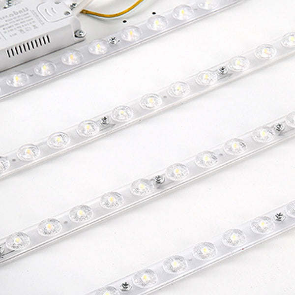 Geometry Shape LED Ceiling Lamp Modern Wood 1 Light Flush Mount for Dining Room Aisle