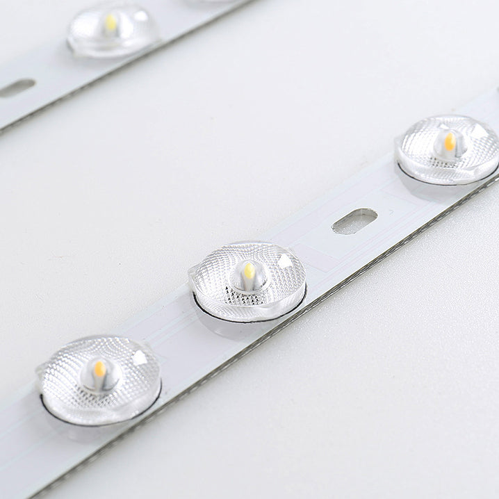 LED-plafondlamp met ronde vorm, modern hout, 1 licht, inbouw voor gangpad-eetkamer