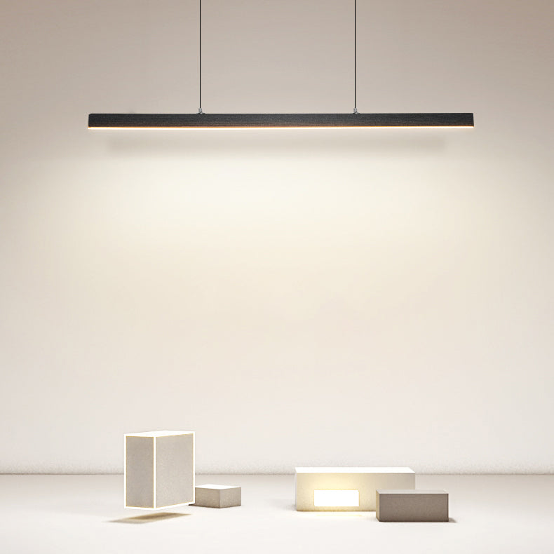 Lustres d'île linéaire contemporains lumières luminaires de lustre en métal