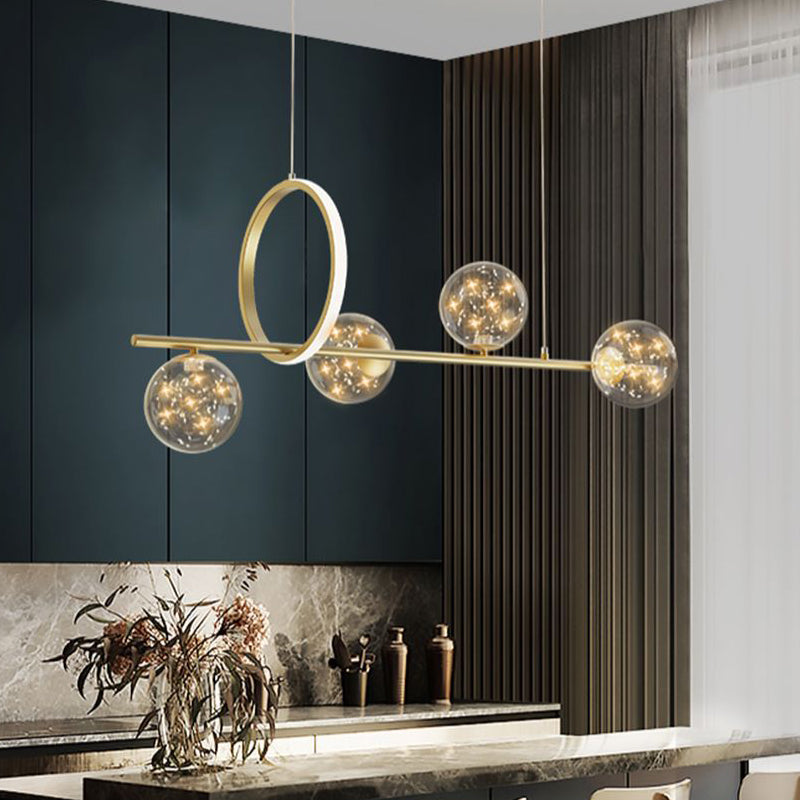 Sphere Anhänger Kronleuchter moderner Glas Island Kronleuchter für Esszimmer