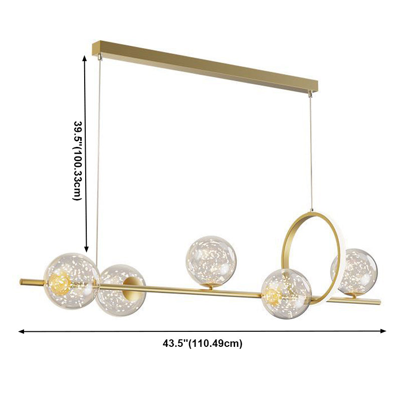 Sphere Anhänger Kronleuchter moderner Glas Island Kronleuchter für Esszimmer