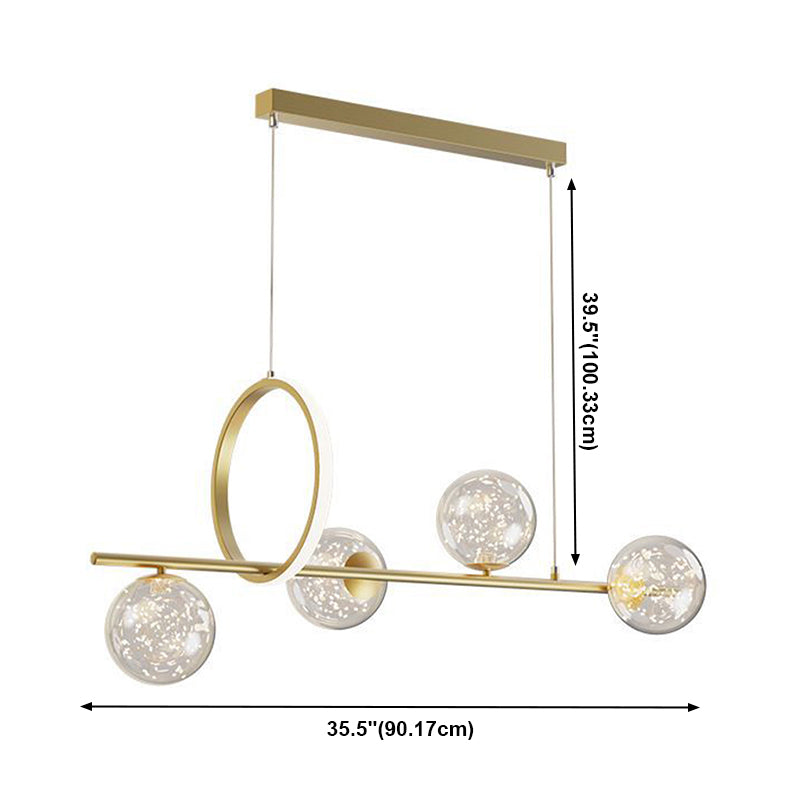 Sphere Anhänger Kronleuchter moderner Glas Island Kronleuchter für Esszimmer