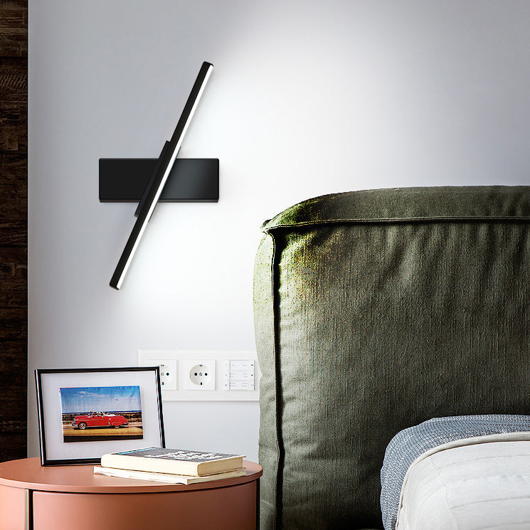 Einstellbare Metall Linear Wandleuchter 1 Licht moderne Wandmontageleuchte