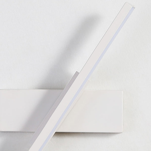 Einstellbare Metall Linear Wandleuchter 1 Licht moderne Wandmontageleuchte