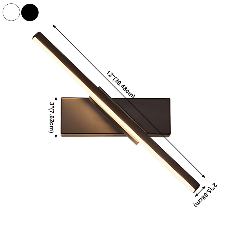 Einstellbare Metall Linear Wandleuchter 1 Licht moderne Wandmontageleuchte