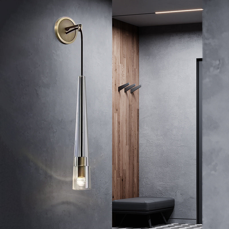 Geometrische 1-Licht-Wandleuchter moderner Kristallwandmontageleuchte