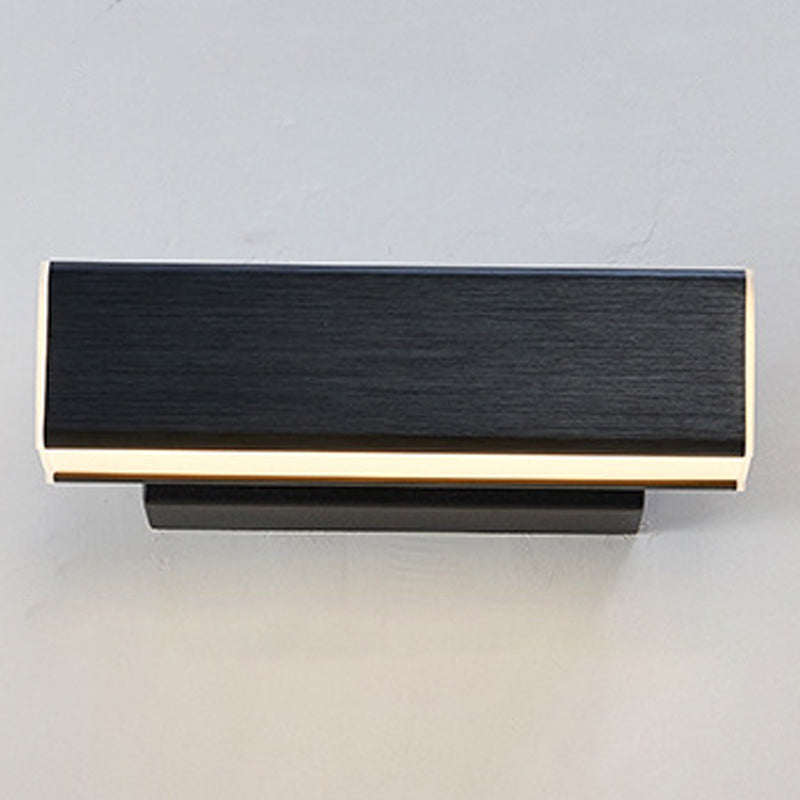 Ajustable de 1 luces de sombra lineal matones de pared de estilo moderno de metal iluminación de pared