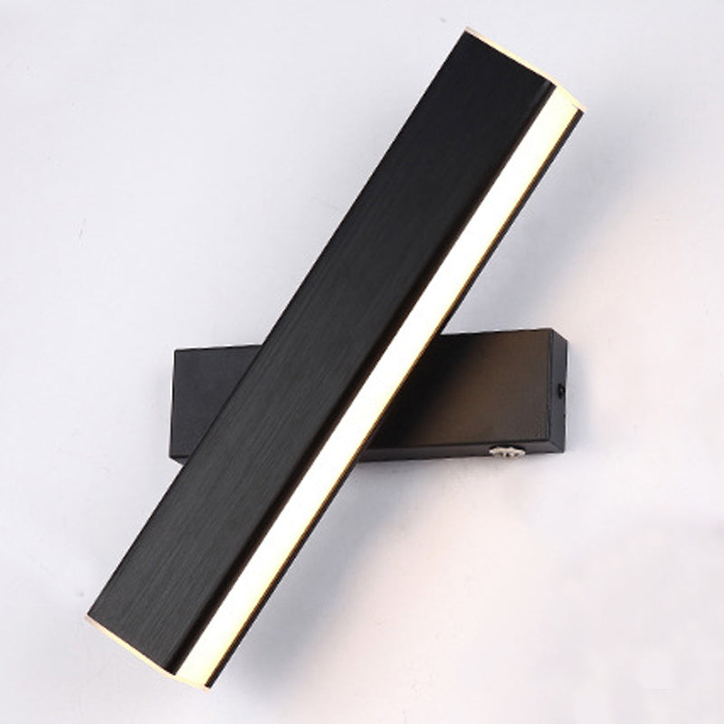 Ajustable de 1 luces de sombra lineal matones de pared de estilo moderno de metal iluminación de pared