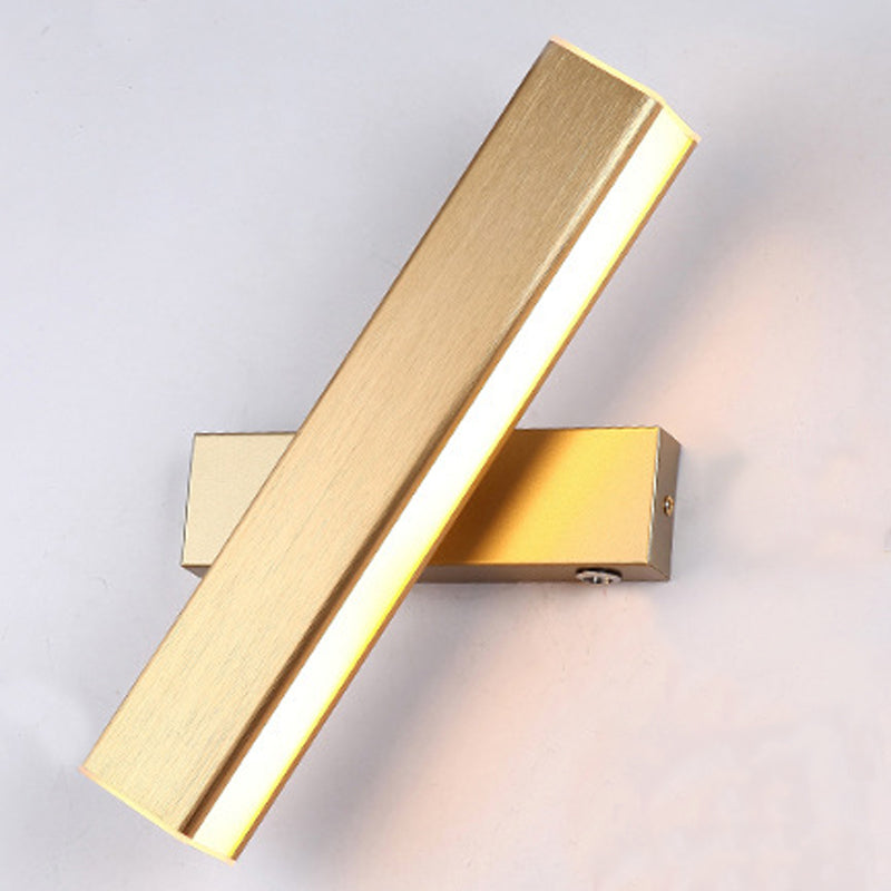 Ajustable de 1 luces de sombra lineal matones de pared de estilo moderno de metal iluminación de pared