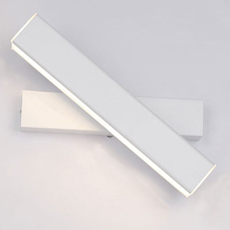 Ajustable de 1 luces de sombra lineal matones de pared de estilo moderno de metal iluminación de pared