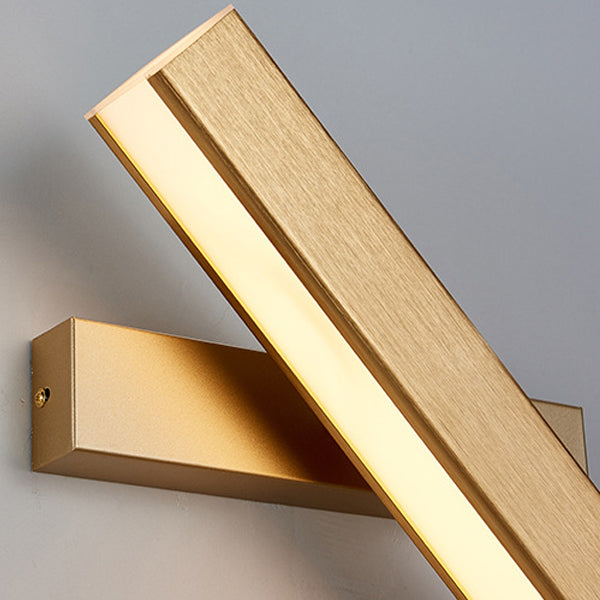 Ajustable de 1 luces de sombra lineal matones de pared de estilo moderno de metal iluminación de pared