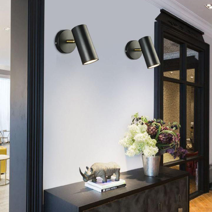 Halbzylinder 1-Licht-Lesen Wandleuchte moderne Metallwandmontageleuchte Metallmontage