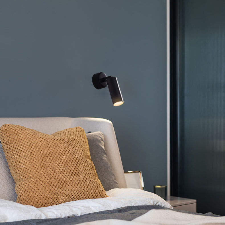 Half Cylinder Shade Single Light Reading Wall Light Modern Style Metal Wall Mount Light Fixture