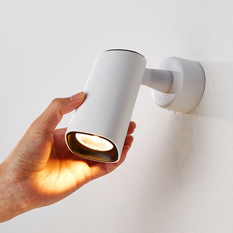 Half Cylinder Shade Single Light Reading Wall Light Modern Style Metal Wall Mount Light Fixture