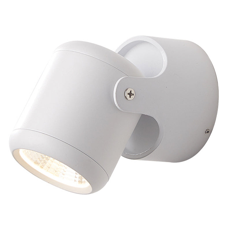 Half Cylinder Shade Single Light Reading Wall Light Modern Style Metal Wall Mount Light Fixture