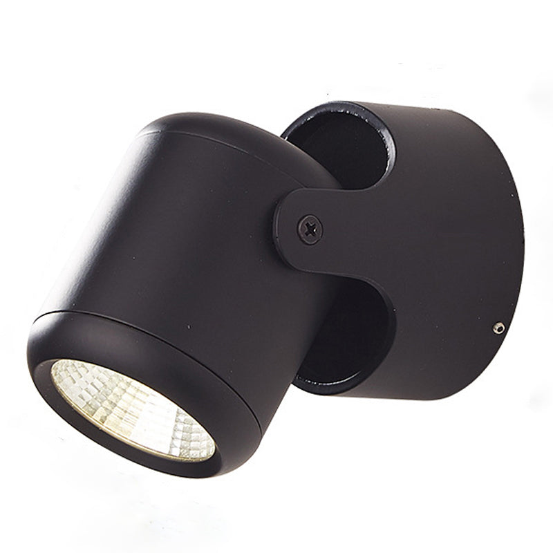 Half Cylinder Shade Single Light Reading Wall Light Modern Style Metal Wall Mount Light Fixture