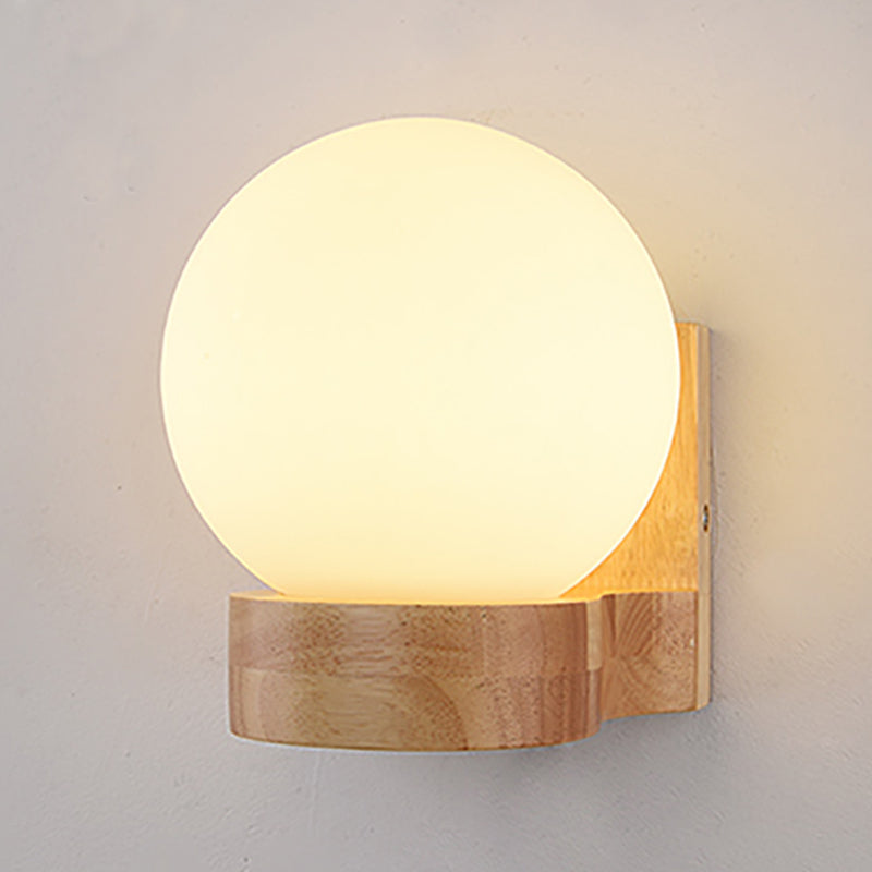 Holz- und Glasgeometrie -Wand -Lampen zeitgenössische Multi -Leuchten -Wandleuchte