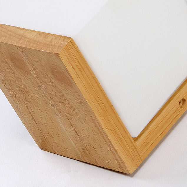 Holz- und Glasgeometrie -Wand -Lampen zeitgenössische Multi -Leuchten -Wandleuchte