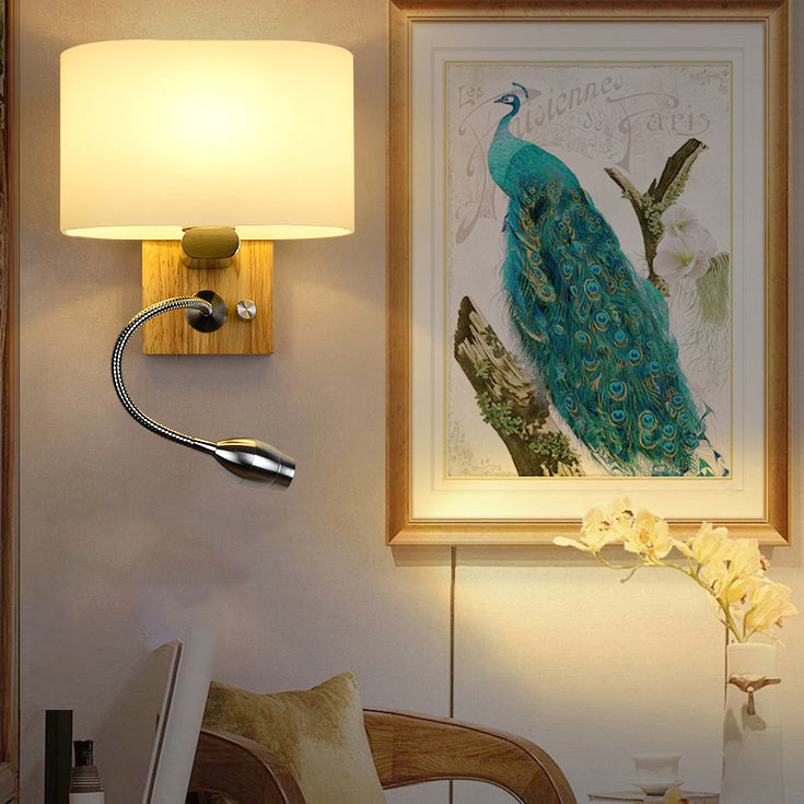 Holz- und Glasgeometrie -Wand -Lampen zeitgenössische Multi -Leuchten -Wandleuchte