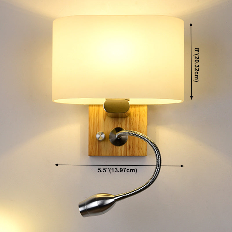 Holz- und Glasgeometrie -Wand -Lampen zeitgenössische Multi -Leuchten -Wandleuchte