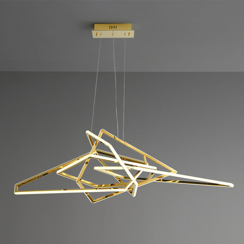 Geometrische metalen kroonluchter verlichtingsarmaturen moderne stijl hangende hanglampen