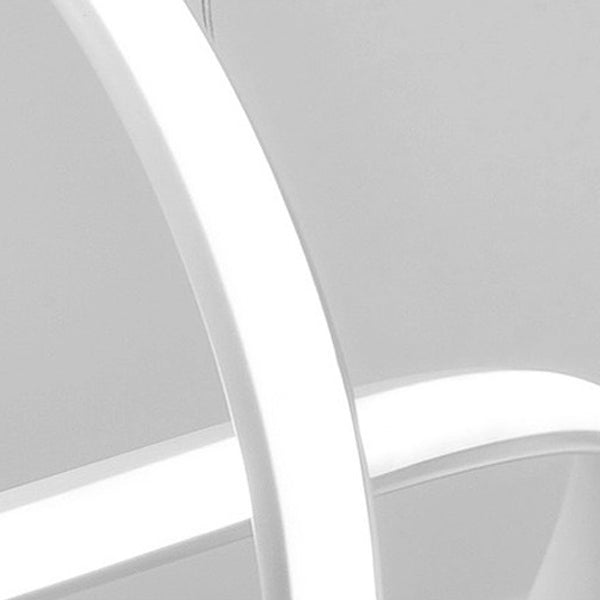 Modern Style Spiral Ceiling Pendant Light 1-Light Aluminum Suspended Lighting Fixture