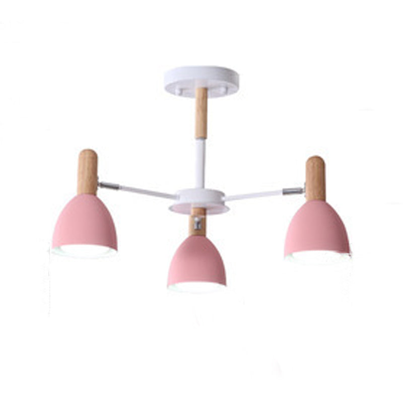 Multi -lichten conische hangende verlichtingsarmaturen moderne stijl metalen plafond kroonluchter