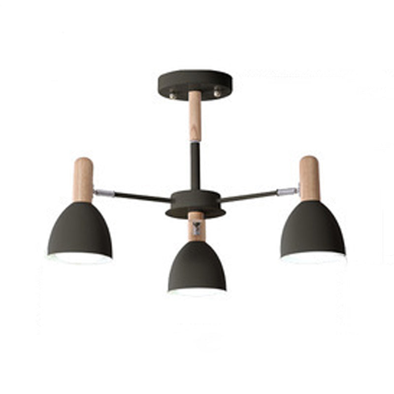 Multi -lichten conische hangende verlichtingsarmaturen moderne stijl metalen plafond kroonluchter