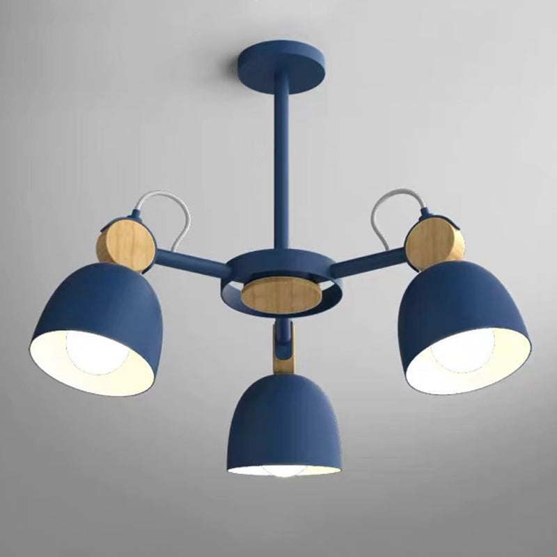 Modern Style Tapered Ceiling Pendant Light Metal Multi Lights Hanging Light Fixtures