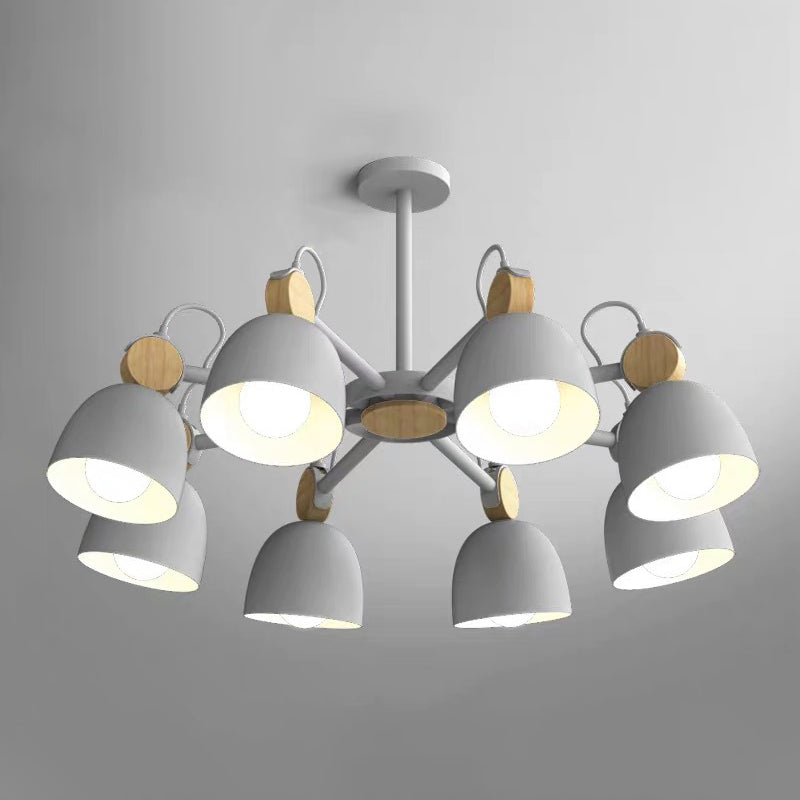 Modern Style Tapered Ceiling Pendant Light Metal Multi Lights Hanging Light Fixtures