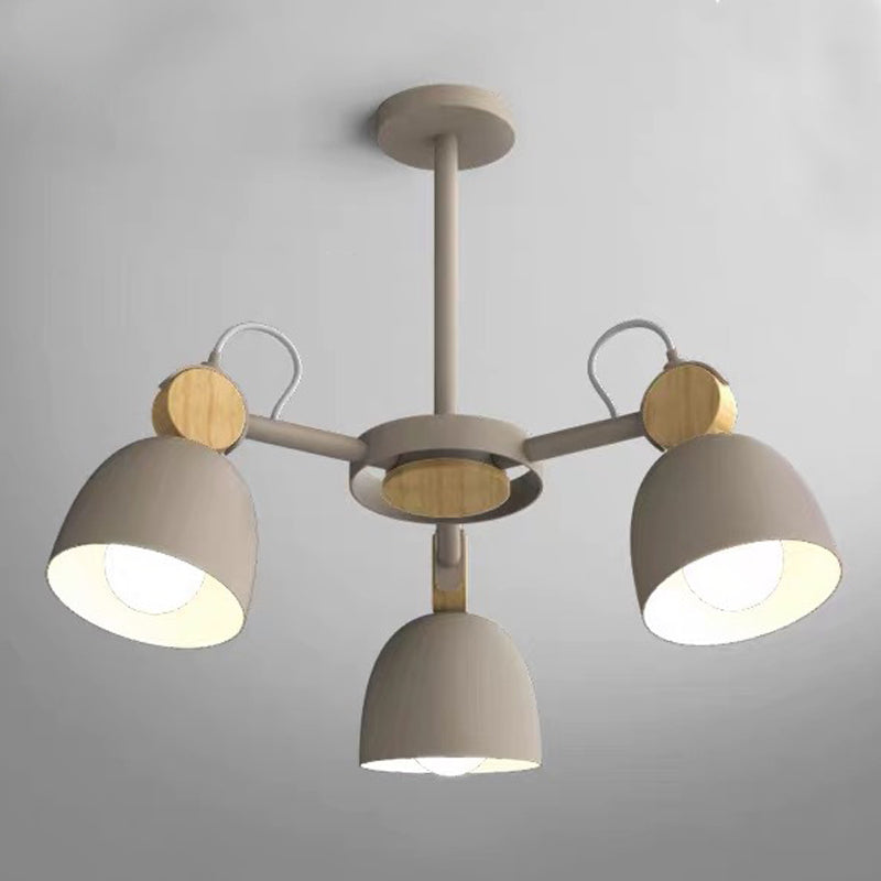 Modern Style Tapered Ceiling Pendant Light Metal Multi Lights Hanging Light Fixtures