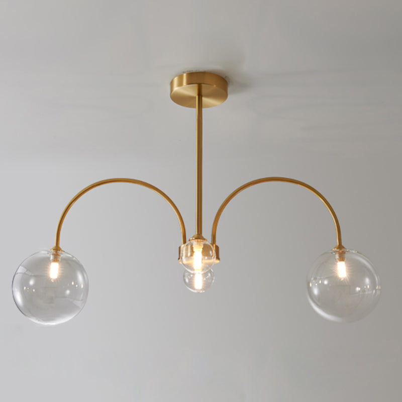 Modern Simple Style Pendant Chandelier Light Glass Hanging Ceiling Lights