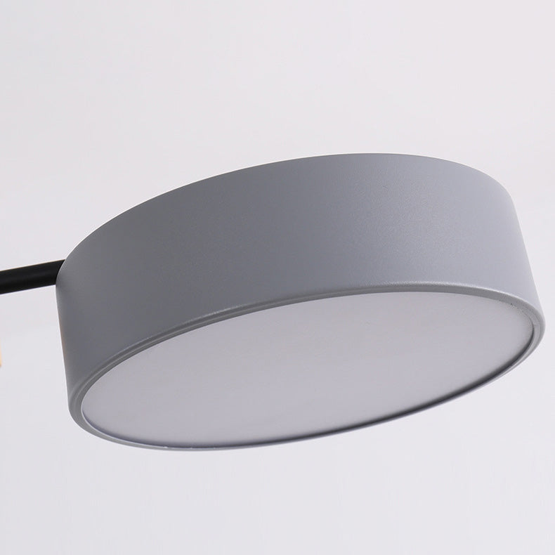 Modern Style Cylinder Ceiling Suspended Lighting Metal Multi Lights Pendant Lamp