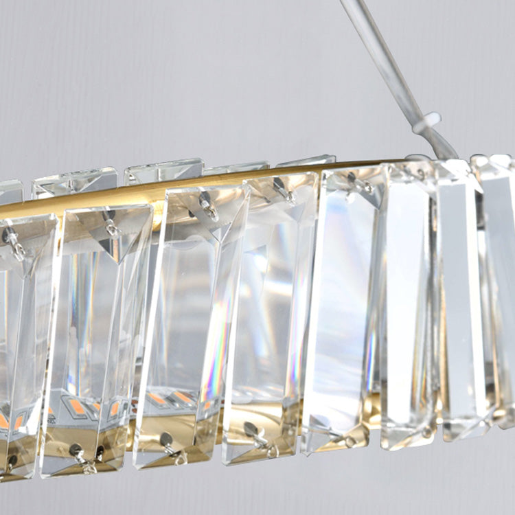Light Luxury Style LED Pendant Chandelier Light Crystal Ceiling Pendant Light