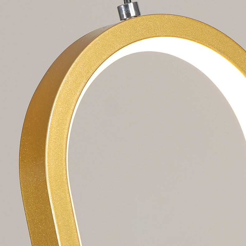 Modern Creative LED Pendant Light Aluminium Linear Indoor Hanging Lamp with Silicone Shade