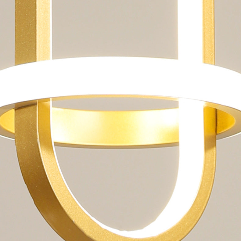 Modern Creative LED Pendant Light Aluminium Linear Indoor Hanging Lamp with Silicone Shade