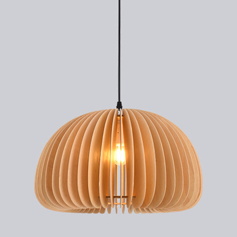 Massive Holzhängerlampe modern einfach einfach nach unten hängen hungehörig für Wohnzimmer Schlafzimmer