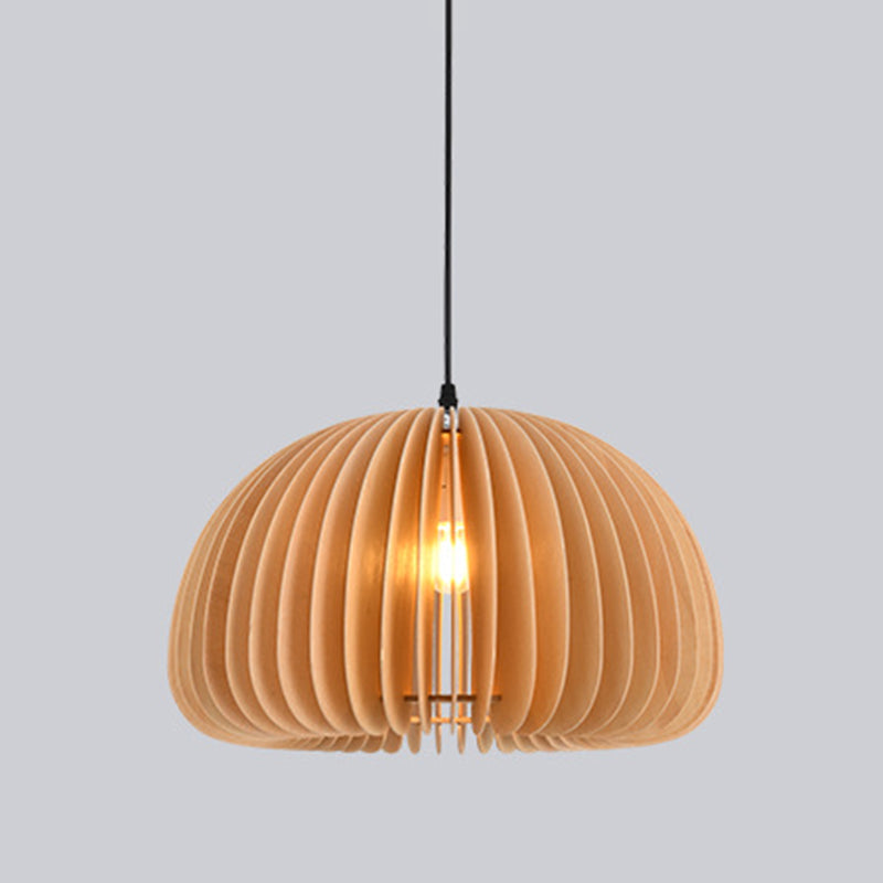 Massive Holzhängerlampe modern einfach einfach nach unten hängen hungehörig für Wohnzimmer Schlafzimmer