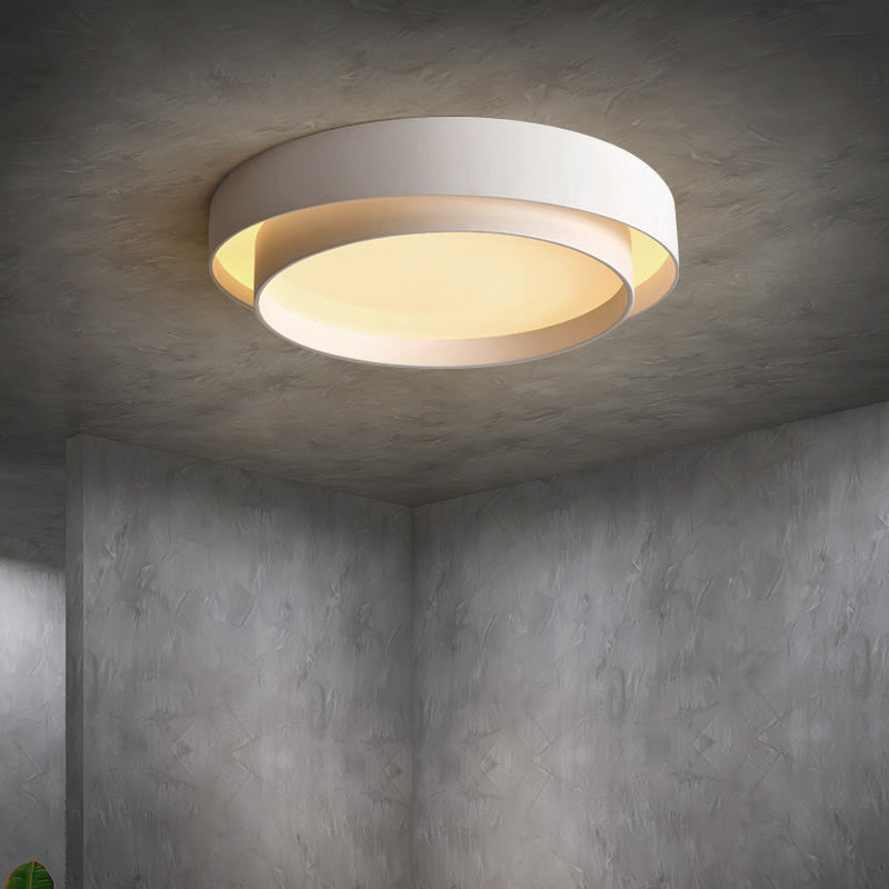Plafonnier LED de forme ronde, moderne et Simple, luminaire de plafond, idéal pour une chambre à coucher