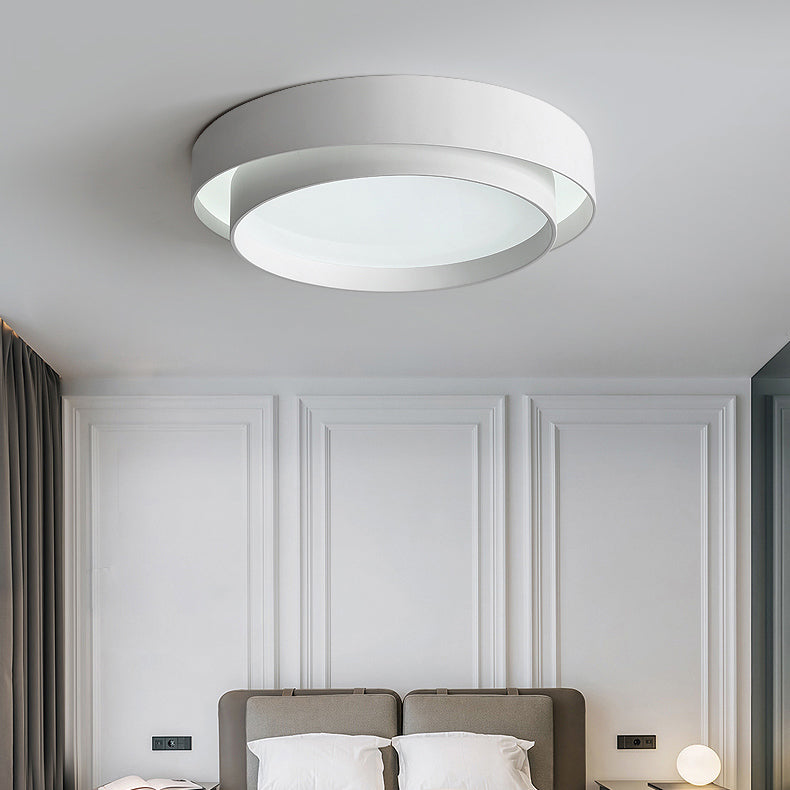 Plafonnier LED de forme ronde, moderne et Simple, luminaire de plafond, idéal pour une chambre à coucher